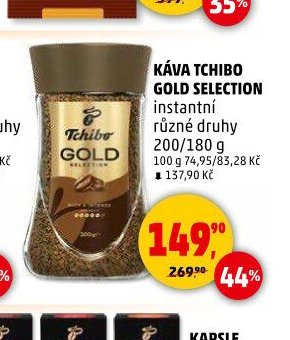 KÁVA TCHIBO GOLD SELECTION