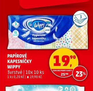 Papírové kapesníčky Wippy