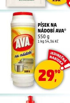 Písek na nádobí Ava