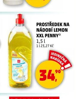Prostředek na nádobí Lemon XXL Penny