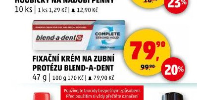 Fixační krém na zubní protézu Blend-a-dent