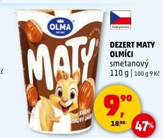 Dezert Olmíci Maty Olma