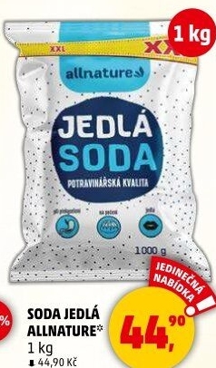 Jedlá soda Allnature