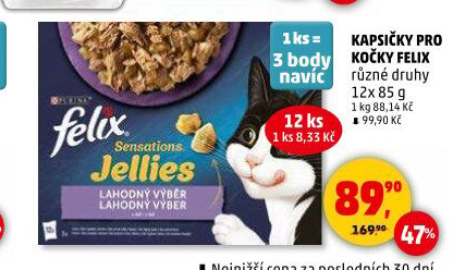 Kapsičky pro kočky Felix Purina
