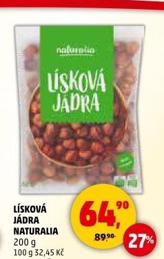 Lískové ořechy Natural