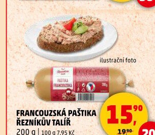 Paštika francouzská Řezníkův talíř