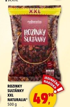 Rozinky Sultánky Naturalia