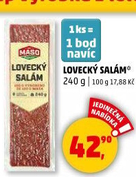 Salám lovecký Maso Příbram