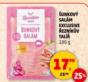 Salám šunkový exclusive Řezníkův talíř
