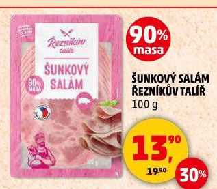 Salám šunkový Řezníkův talíř