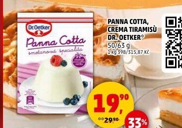 Směs na Panna Cottu Dr. Oetker