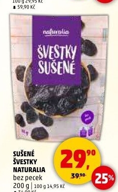 Švestky sušené Naturalia