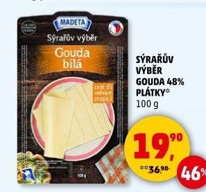 Sýr Gouda 48% Sýrařův výběr Madeta