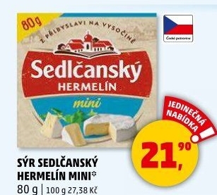 Sýr Hermelín Sedlčanský