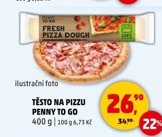 Těsto na pizzu Penny To Go