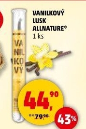 Vanilkový lusk Allnature