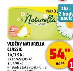 Vložky dámské Naturella