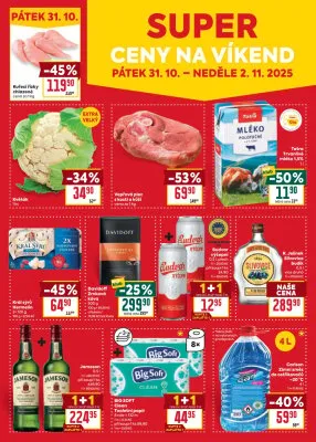 akční leták BILLA 29.10.2025-4.11.2025