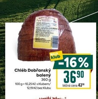 Chléb Dobřanský balený