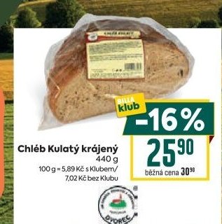 Chléb Kulatý krájený 440 g
