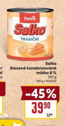 Salko Slazené kondenzované mléko 8%