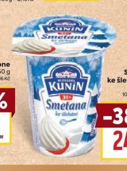 Kunín Smetana ke šlehání 31%