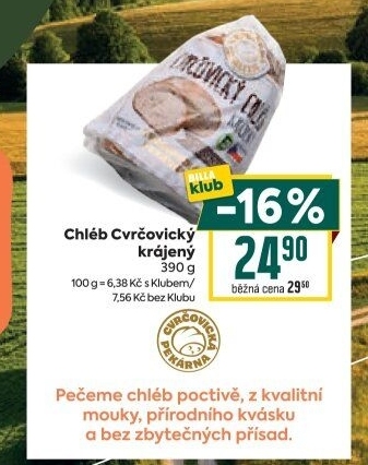 Chléb Cvrčovický Cvrčovická Pekárna