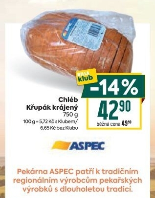 Chléb křupák Aspec