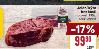 Kýta jelení bez kosti Vocílka