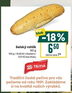 Selský rohlík Tritia