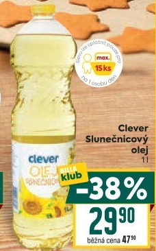 Slunečnicový olej Clever