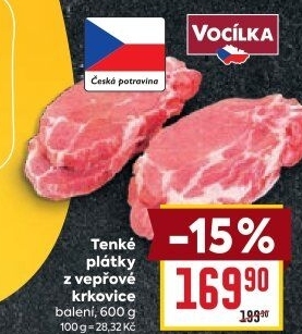 Vepřová krkovice bez kosti Vocílka