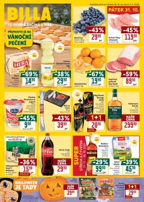 akční leták BILLA 29.10.2025-4.11.2025