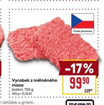 Výrobek z mělněného masa