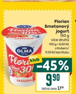 Jogurt smetanový Florian Olma