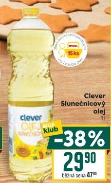 Slunečnicový olej Clever