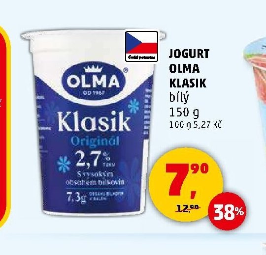 JOGURT OLMA KLASIK bílý