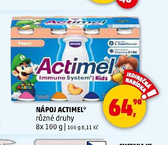 NÁPOJ ACTIMEL různé druhy