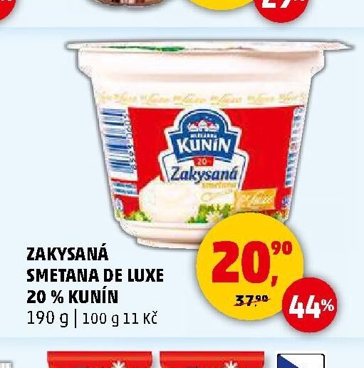 ZAKYSANÁ SMETANA DE LUXE 20 % KUNÍN