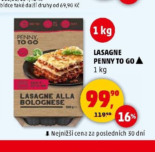 Lasagne Penny To Go 1 kg