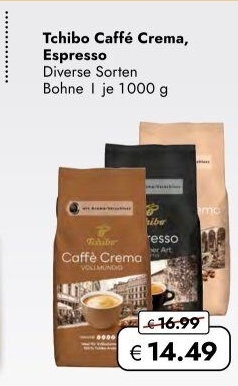 Zrnková káva Caffé Crema Tchibo