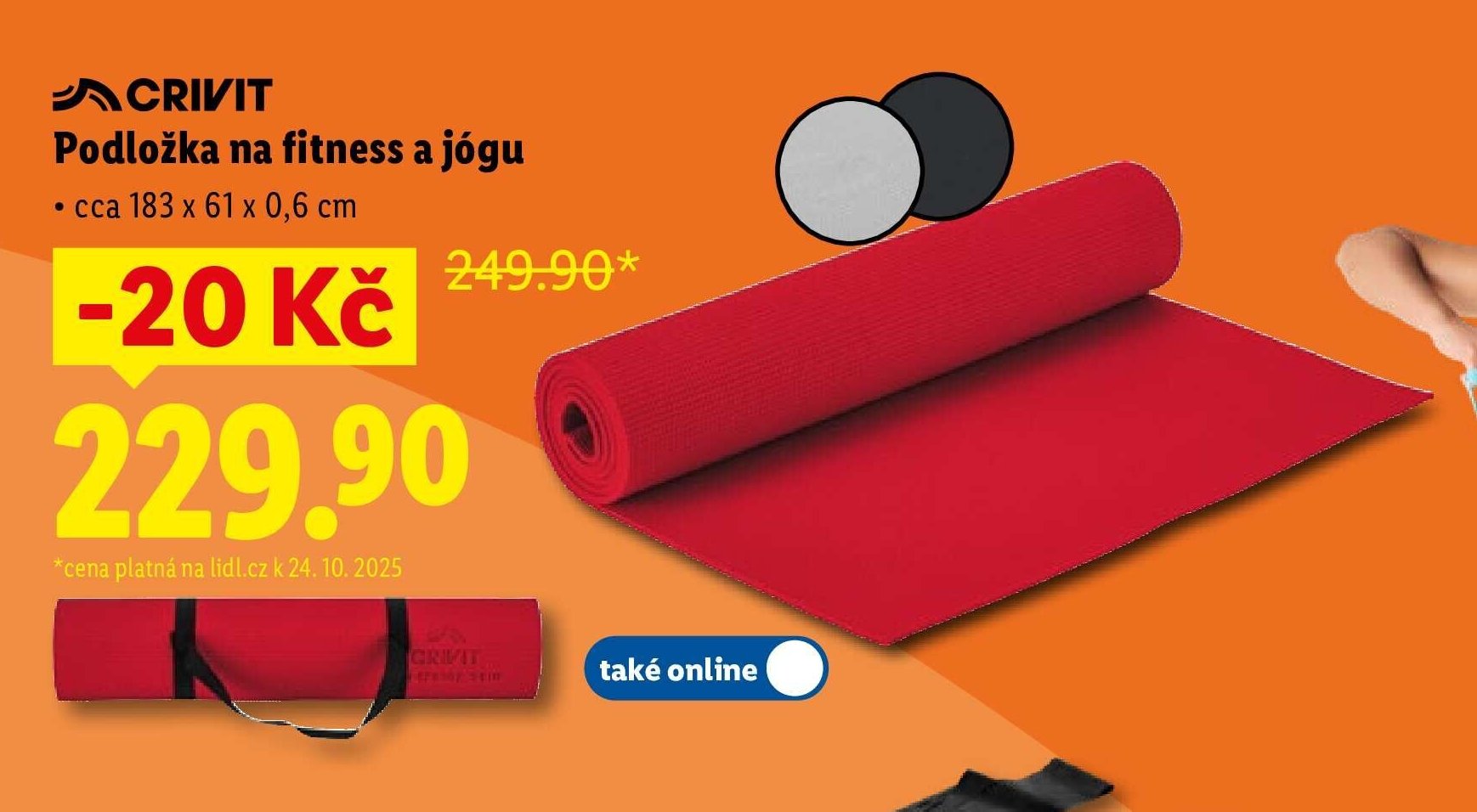 CRIVIT Podložka na fitness a jógu