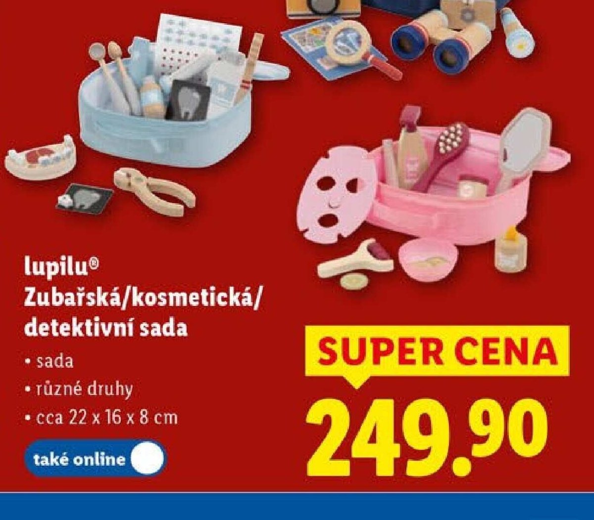 lupilu Zubařská/kosmetická/detektivní sada