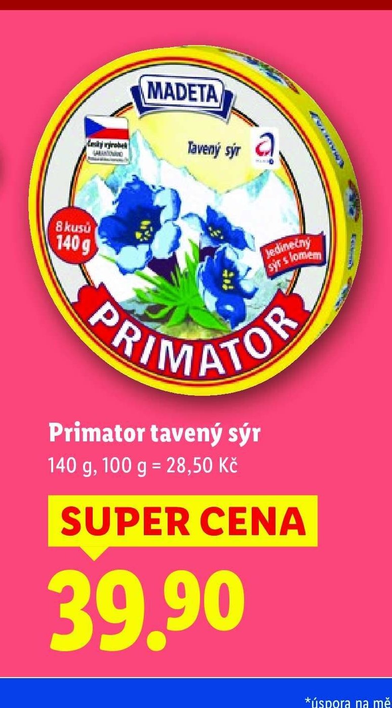 Primator tavený sýr