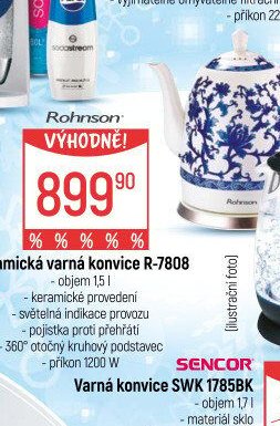 Keramická varná konvice R-7808