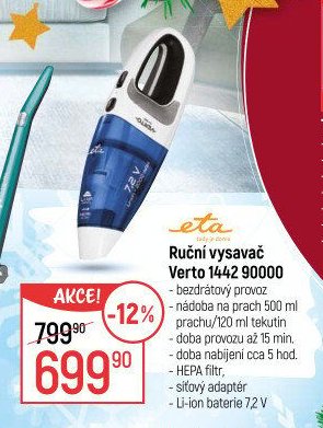 Ruční vysavač Verto 1442 90000