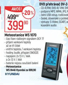 Meteostanice WS 1070