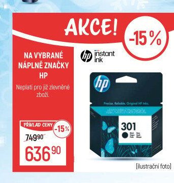 Náplně značky HP