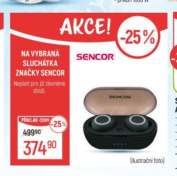 Sluchátka značky Sencor