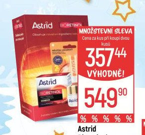 Astrid Bioretinol denní a noční krém, balzám na rty